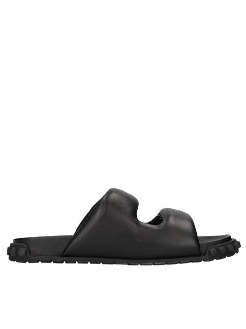 Mules in pelle ASH | TWIST NAPPA FOULARDNERO